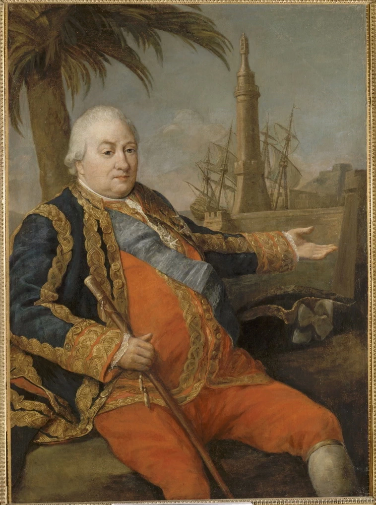 Ritratto dell'ammiraglio francese Pierre André de Suffren de Saint Tropez - Château de Versailles